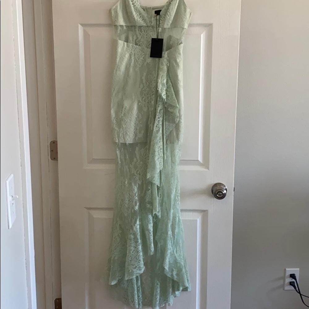 NBD mint green Sinatra gown